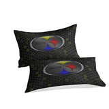 Carica l&#39;immagine nel visualizzatore Galleria, Pittsburgh Steelers Bedding Set Duvet Cover Without Filler