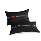 Carica l&#39;immagine nel visualizzatore Galleria, Pittsburgh Steelers Bedding Set Duvet Cover Without Filler