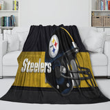 Carica l&#39;immagine nel visualizzatore Galleria, Pittsburgh Steelers Blanket Flannel Fleece Throw Room Decoration