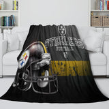 Carica l&#39;immagine nel visualizzatore Galleria, Pittsburgh Steelers Blanket Flannel Fleece Throw Room Decoration