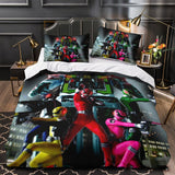 Laden Sie das Bild in den Galerie-Viewer, Power Rangers Duvet Cover Kids Bedding Set Without Filler