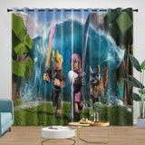 Charger l'image dans la visionneuse de la galerie, Roblox Curtains Blackout Window Drapes Kids Room Decoration