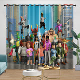 Charger l'image dans la visionneuse de la galerie, Roblox Curtains Blackout Window Drapes Kids Room Decoration