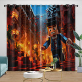 Charger l'image dans la visionneuse de la galerie, Roblox Curtains Blackout Window Drapes Kids Room Decoration