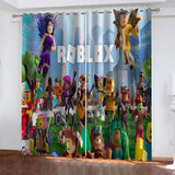 Load image into Gallery viewer, Game Roblox Curtains Blackout Window Treatments Drapes