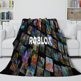 Charger l&#39;image dans la visionneuse de la galerie, Roblox Pattern Blanket Flannel Throw Room Decoration