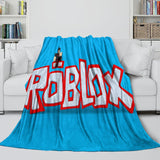 Charger l&#39;image dans la visionneuse de la galerie, Roblox Pattern Blanket Flannel Throw Room Decoration