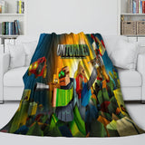 Charger l&#39;image dans la visionneuse de la galerie, Roblox Pattern Blanket Flannel Throw Room Decoration