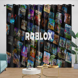 Laden Sie das Bild in den Galerie-Viewer, Roblox Pattern Curtains Game Blackout Window Drapes