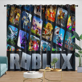 Laden Sie das Bild in den Galerie-Viewer, Roblox Pattern Curtains Game Blackout Window Drapes