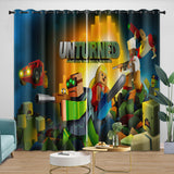 Laden Sie das Bild in den Galerie-Viewer, Roblox Pattern Curtains Game Blackout Window Drapes