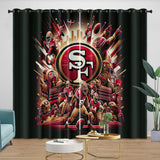Load image into Gallery viewer, San Francisco 49ers Curtains Blackout Window Drapes Kids Room Decoration
