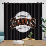 Load image into Gallery viewer, San Francisco Giants Curtains Blackout Window Drapes Room Decoration
