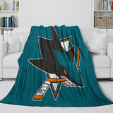 Carica l'immagine nel visualizzatore Galleria, San Jose Sharks Blanket Flannel Throw Kids Room Decoration