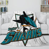 Carica l'immagine nel visualizzatore Galleria, San Jose Sharks Blanket Flannel Throw Kids Room Decoration