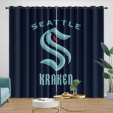 Laden Sie das Bild in den Galerie-Viewer, Seattle Kraken Curtains Blackout Window Drapes Room Decoration