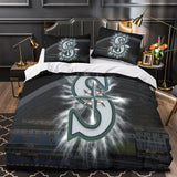 Load image into Gallery viewer, Seattle Mariners Bedding Set Quilt Cover Without Filler