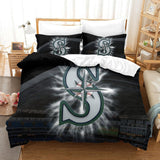 Load image into Gallery viewer, Seattle Mariners Bedding Set Quilt Cover Without Filler