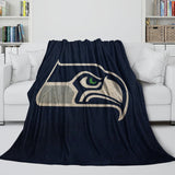 Laden Sie das Bild in den Galerie-Viewer, Seattle Seahawks Decke Flanell Fleece Überwurf Raumdekoration