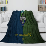 Laden Sie das Bild in den Galerie-Viewer, Seattle Sounders FC Decke, Flanell-Fleece, Überwurf, Raumdekoration
