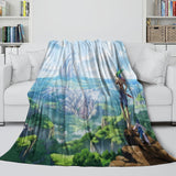 Carica l&#39;immagine nel visualizzatore Galleria, Shangri-La Frontier Blanket Flannel Fleece Throw Room Decoration