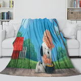 Laden Sie das Bild in den Galerie-Viewer, Snoopy Blanket Pattern Flannel Throw Kids Room Decoration