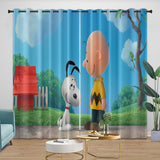 Laden Sie das Bild in den Galerie-Viewer, Snoopy Curtains Blackout Window Drapes Room Decoration