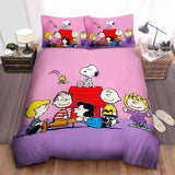 Laden Sie das Bild in den Galerie-Viewer, Snoopy Duvet Cover Pattern Kids Bedding Sets Without Filler