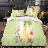Carica l&#39;immagine nel visualizzatore Galleria, Snow White Bedding Set Pattern Quilt Cover Without Filler
