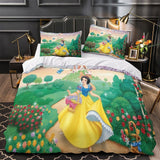 Carica l&#39;immagine nel visualizzatore Galleria, Snow White Bedding Set Pattern Quilt Cover Without Filler