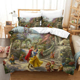 Carica l&#39;immagine nel visualizzatore Galleria, Snow White Bedding Set Pattern Quilt Cover Without Filler