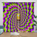 Load image into Gallery viewer, SpongeBob SquarePants Curtains Blackout Window Drapes Room Decoration