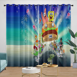 Load image into Gallery viewer, SpongeBob SquarePants Curtains Blackout Window Drapes Room Decoration