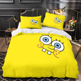 Laden Sie das Bild in den Galerie-Viewer, SpongeBob SquarePants Duvet Cover Kids Room Bedding Set Without Filler