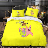 Laden Sie das Bild in den Galerie-Viewer, SpongeBob SquarePants Duvet Cover Kids Room Bedding Set Without Filler