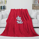 Laden Sie das Bild in den Galerie-Viewer, St. Louis Cardinals Blanket Flannel Throw Room Decoration