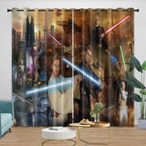 Laden Sie das Bild in den Galerie-Viewer, Star Wars Attack of the Clones Curtains Blackout Window Drapes