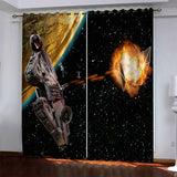 Charger l'image dans la visionneuse de la galerie, Star Wars Kids Curtains Blackout Window Drapes Room Decoration