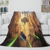 Load image into Gallery viewer, Star Wars Pattern Blanket Flannel Throw Room Decoration