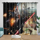 Charger l&#39;image dans la visionneuse de la galerie, Star Wars Phantom Menace Curtains Blackout Window Drapes