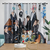 Laden Sie das Bild in den Galerie-Viewer, Stray Kids Curtains Blackout Window Drapes Room Decoration