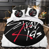 Laden Sie das Bild in den Galerie-Viewer, Stray Kids Duvet Cover Pattern Bedding Set Without Filler