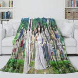 Carica l'immagine nel visualizzatore Galleria, Summer Wars Blanket Flannel Throw Kids Room Decoration
