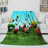 Charger l'image dans la visionneuse de la galerie, Super Mario Pattern Blanket Flannel Throw Kids Room Decoration