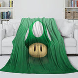Charger l'image dans la visionneuse de la galerie, Super Mario Pattern Blanket Flannel Throw Kids Room Decoration