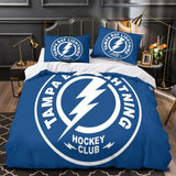 Laden Sie das Bild in den Galerie-Viewer, Tampa Bay Lightning Bedding Set Quilt Duvet Cover Without Filler