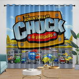 Load image into Gallery viewer, The Adventures Of Chuck And Friends Curtains Blackout Window Drapes