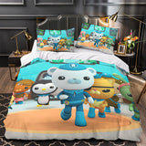 Load image into Gallery viewer, The Octonauts Bedding Set Pattern Quilt Duvet Cover