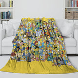 Carica l'immagine nel visualizzatore Galleria, The Simpsons Blanket Flannel Fleece Kids Room Decoration