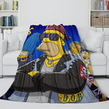 Carica l'immagine nel visualizzatore Galleria, The Simpsons Blanket Flannel Fleece Kids Room Decoration